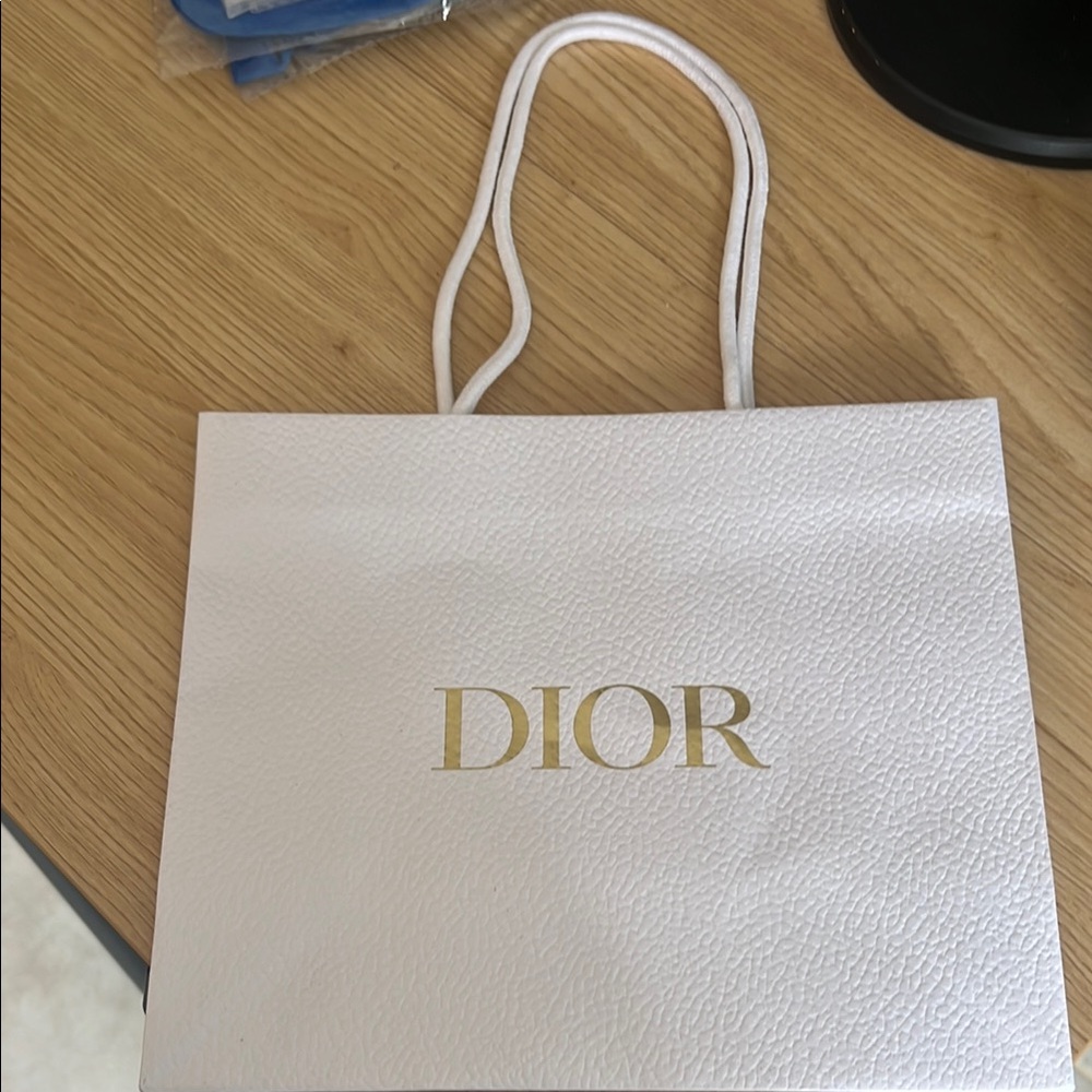 Dior White Store Bag